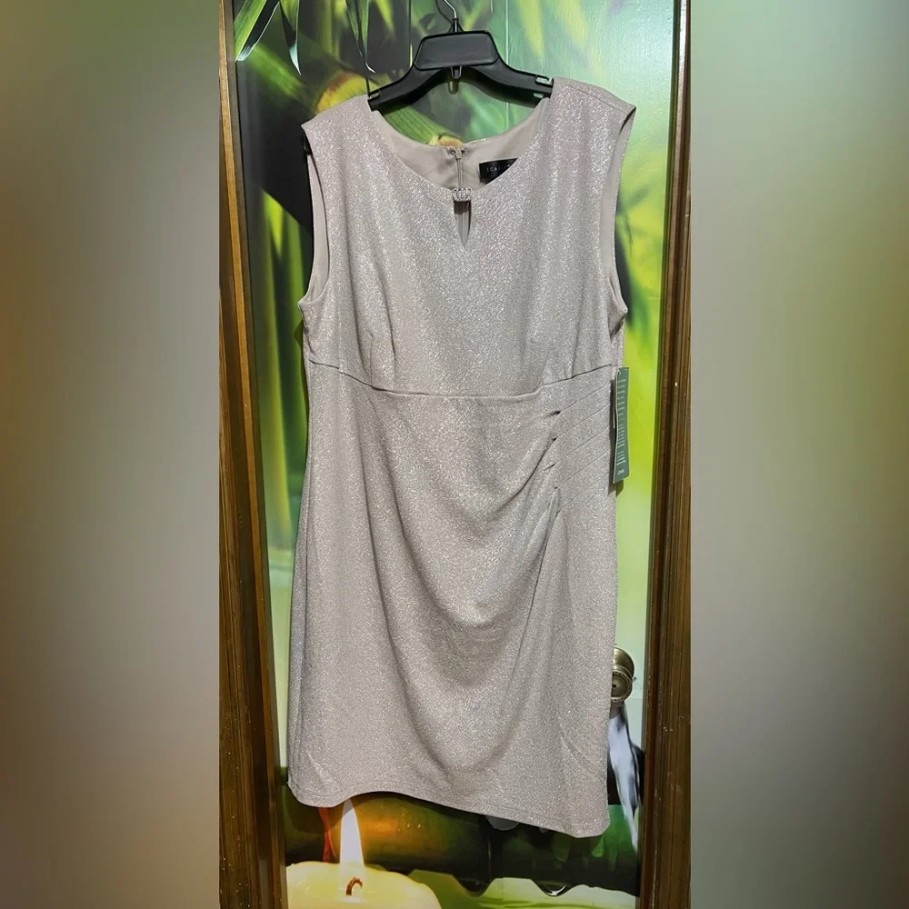 Scarlett Glittering Silver Gown - Picture 2 of 4